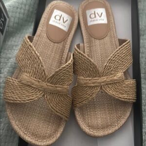 DV by Dolce Vita Women's Woven Tan Sandals